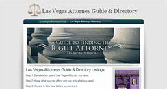 Desktop Screenshot of lasvegas-attorneys.org